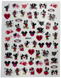 3D Mickey and Minnie Mouse Stickers