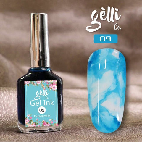 Gel Ink 9 ● GelliCo USA ● Nail Art Design ● Best Top Gel ● Best Matte Top Gel ● Cheapest Gel Polish ● High Quality Gel Polish ● Marble Nail Art Design ● Chrome Nail Art Design ● Make Nail at Home ● Best Nail Gel ● Best Nail Polish 