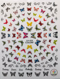 Butterfly 3D nail art Decal