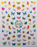 Butterfly 3D nail art Decal