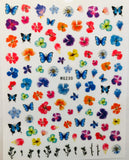 Butterfly 3D nail art Decal