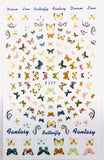 Butterfly 3D nail art Decal