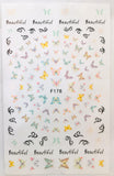 Butterfly 3D nail art Decal