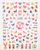 Butterfly 3D nail art Decal