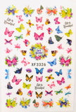 Butterfly 3D nail art Decal
