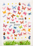Butterfly 3D nail art Decal