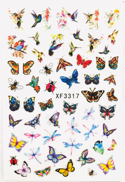 Butterfly 3D nail art Decal