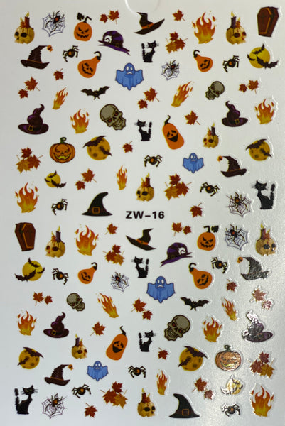 Multiple style Halloween 3D Nail Art Decals