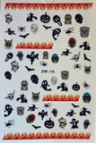 Multiple style Halloween 3D Nail Art Decals