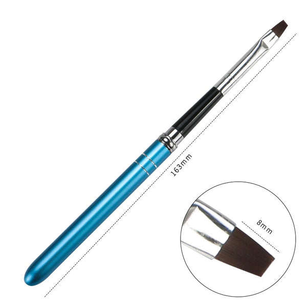 Flat Gel Brush 05 ● GelliCo USA ● Nail Art Design ● Best Top Gel ● Best Matte Top Gel ● Cheapest Gel Polish ● High Quality Gel Polish ● Marble Nail Art Design ● Chrome Nail Art Design ● Make Nail at Home ● Best Nail Gel ● Best Nail Polish 