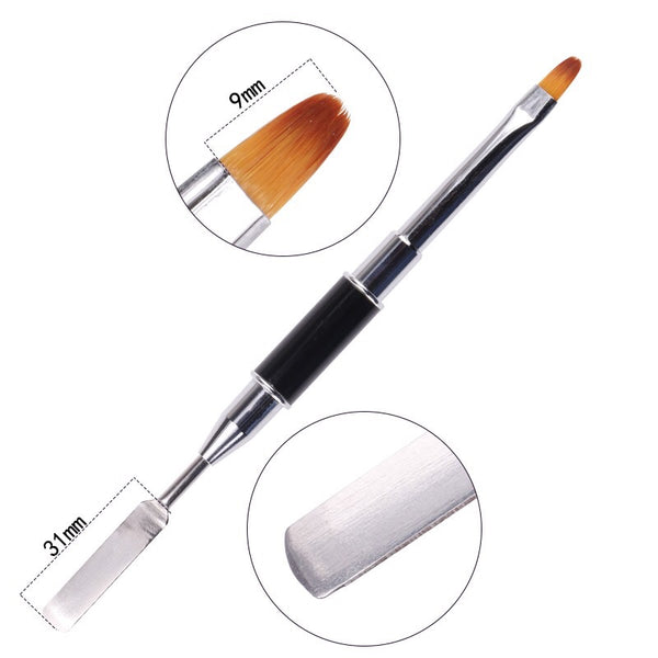 Poly Nail Gel Two Way Brush ● GelliCo USA ● Nail Art Design ● Best Top Gel ● Best Matte Top Gel ● Cheapest Gel Polish ● High Quality Gel Polish ● Marble Nail Art Design ● Chrome Nail Art Design ● Make Nail at Home ● Best Nail Gel ● Best Nail Polish 
